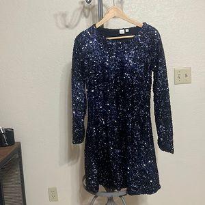 Gap pullover sequin dress